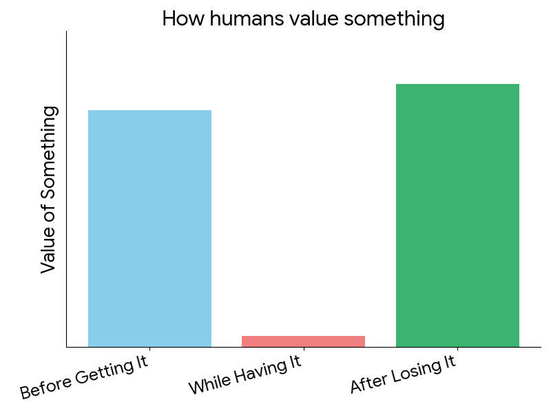 How humans value something